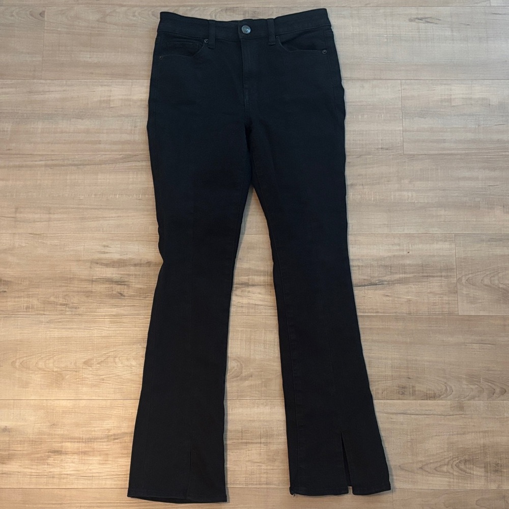 American Eagle Outfitters Black Flare Skinny, High Rise Jeans